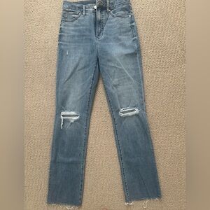 Women's Blue Distressed Jeans